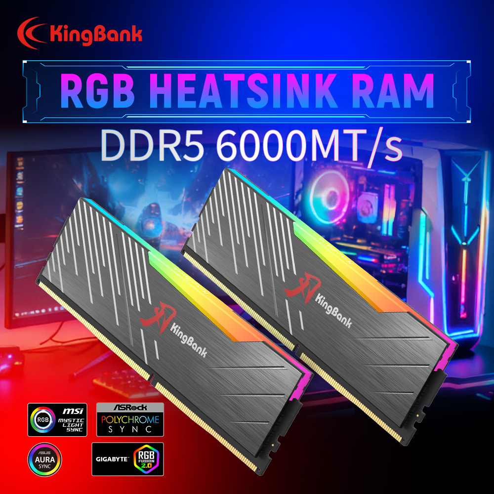 Ddr5 8Gb - KingBank KRRB DDR5 RGB Série SoarBlade