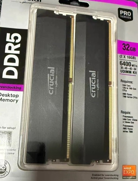 Kit de RAM DDR5 6000 MHz 32 Go - Ddr5 Ram avis et prix