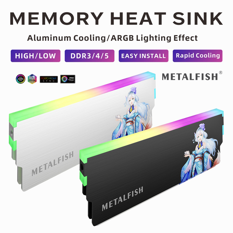 METALFISH DRAM dissipateur the - Ddr5 Rgb Ram avis et prix